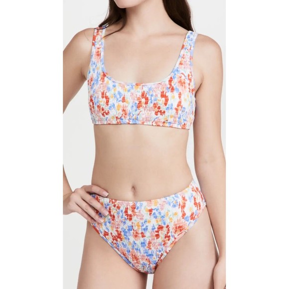 L*Space Women’s Izzie Swimwear Swim Bikini Top Flowers Forever Sz M NEW - Picture 8 of 9